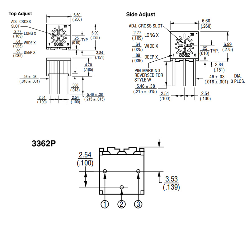 JDTFUSE 伯恩斯電位器3362P